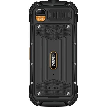 Evolveo - StrongPhone Q1, waterproof Dual-SIM phone, black-orange