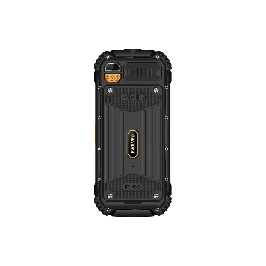 Evolveo - StrongPhone Q1, waterproof Dual-SIM phone, black-orange