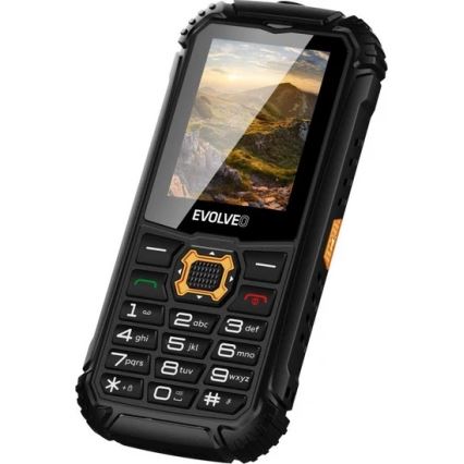 Evolveo - StrongPhone Q1, waterproof Dual-SIM phone, black-orange