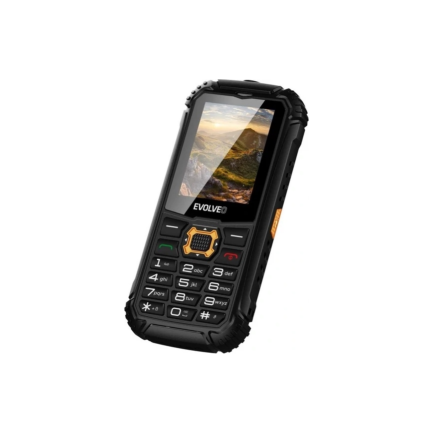 Evolveo - StrongPhone Q1, waterproof Dual-SIM phone, black-orange