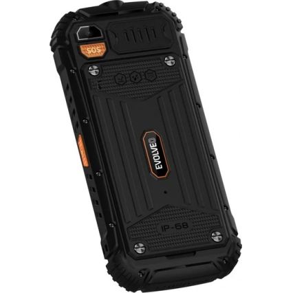 Evolveo - StrongPhone Q1, waterproof Dual-SIM phone, black-orange