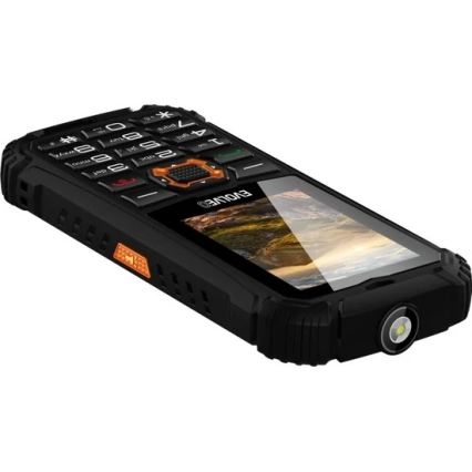 Evolveo - StrongPhone Q1, waterproof Dual-SIM phone, black-orange