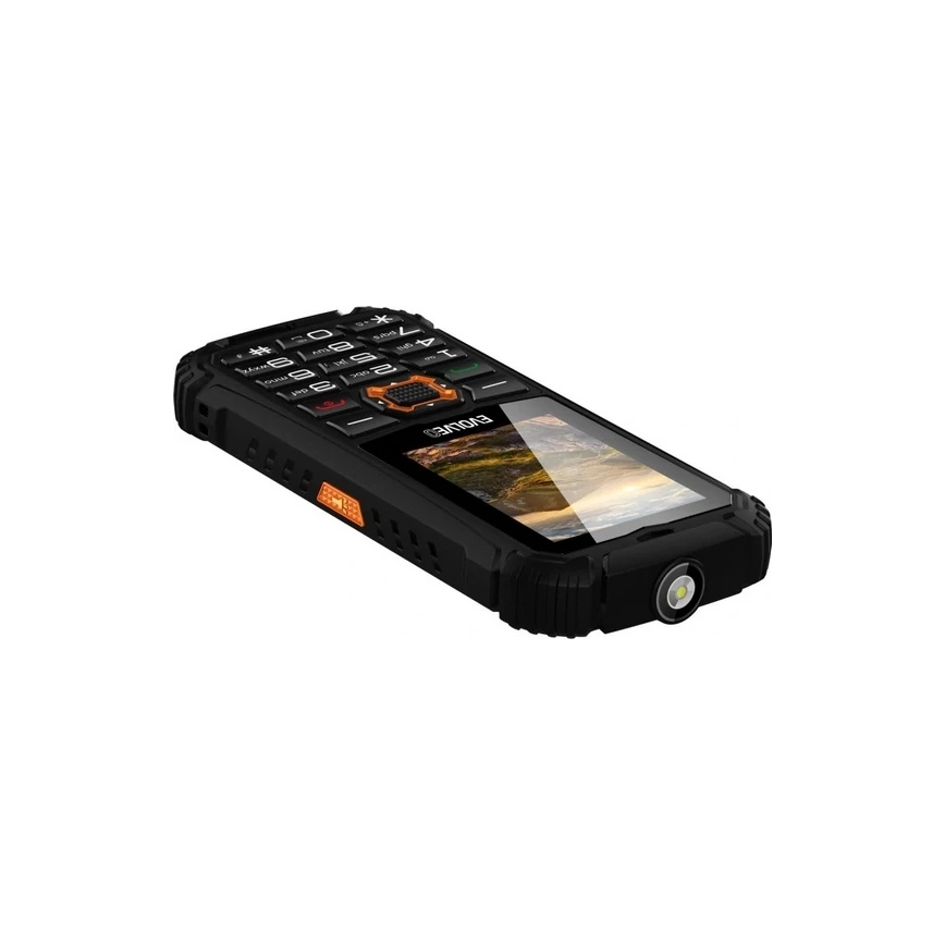 Evolveo - StrongPhone Q1, waterproof Dual-SIM phone, black-orange
