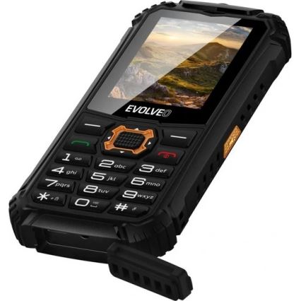 Evolveo - StrongPhone Q1, waterproof Dual-SIM phone, black-orange