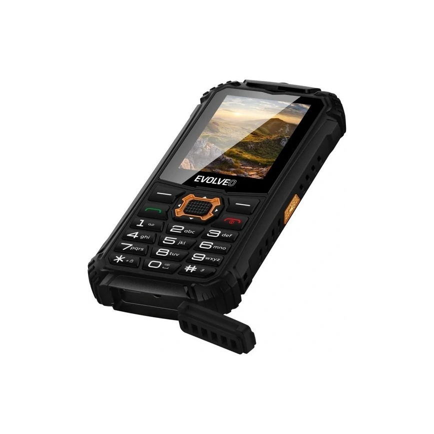 Evolveo - StrongPhone Q1, waterproof Dual-SIM phone, black-orange