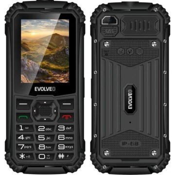 Evolveo - StrongPhone Q1, Waterproof Dual‑SIM Phone, Black