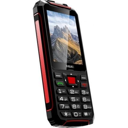 Evolveo - StrongPhone W4, waterproof Dual-SIM phone, black and red