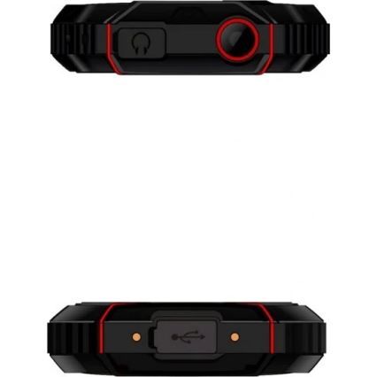 Evolveo - StrongPhone W4, waterproof Dual-SIM phone, black and red