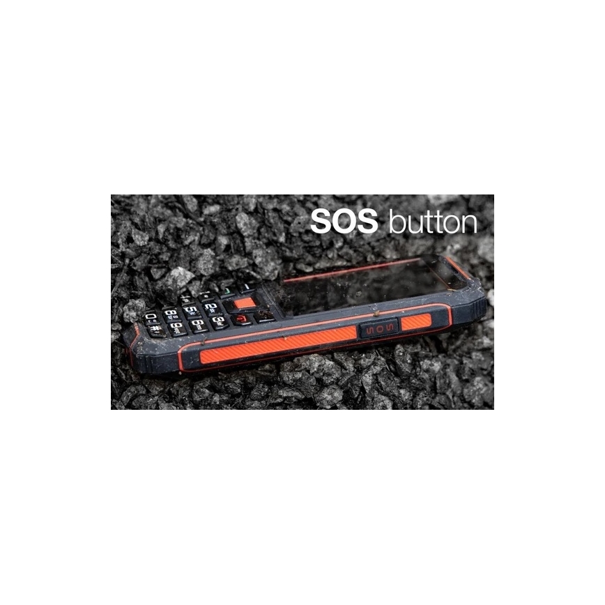 Evolveo - StrongPhone W4, waterproof Dual-SIM phone, black and red