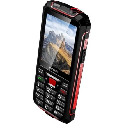 Evolveo - StrongPhone W4, waterproof Dual SIM phone black/red