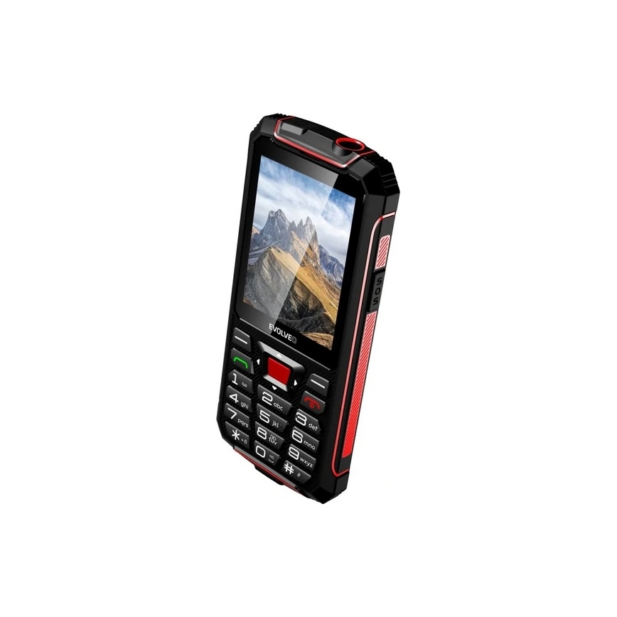 Evolveo - StrongPhone W4, waterproof Dual SIM phone black/red