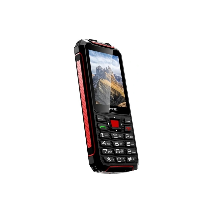Evolveo - StrongPhone W4, waterproof Dual SIM phone black/red