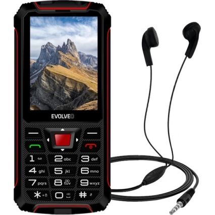 Evolveo - StrongPhone W4, waterproof Dual SIM phone black/red