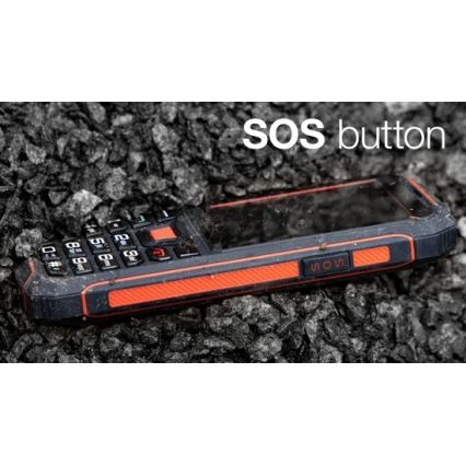 Evolveo - StrongPhone W4, waterproof Dual SIM phone black/red