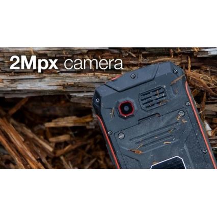 Evolveo - StrongPhone W4, waterproof Dual SIM phone black/red