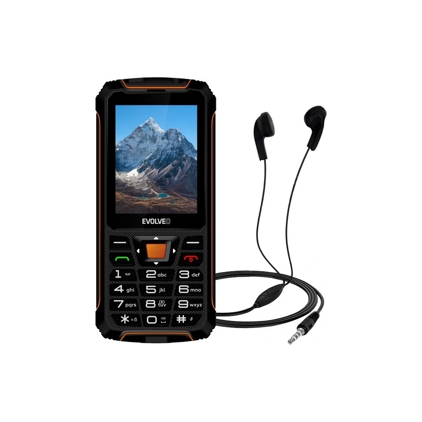 Evolveo - StrongPhone Z6, waterproof Dual-SIM phone, black and orange