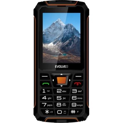Evolveo - StrongPhone Z6, Waterproof Dual-SIM Phone, Black/Orange