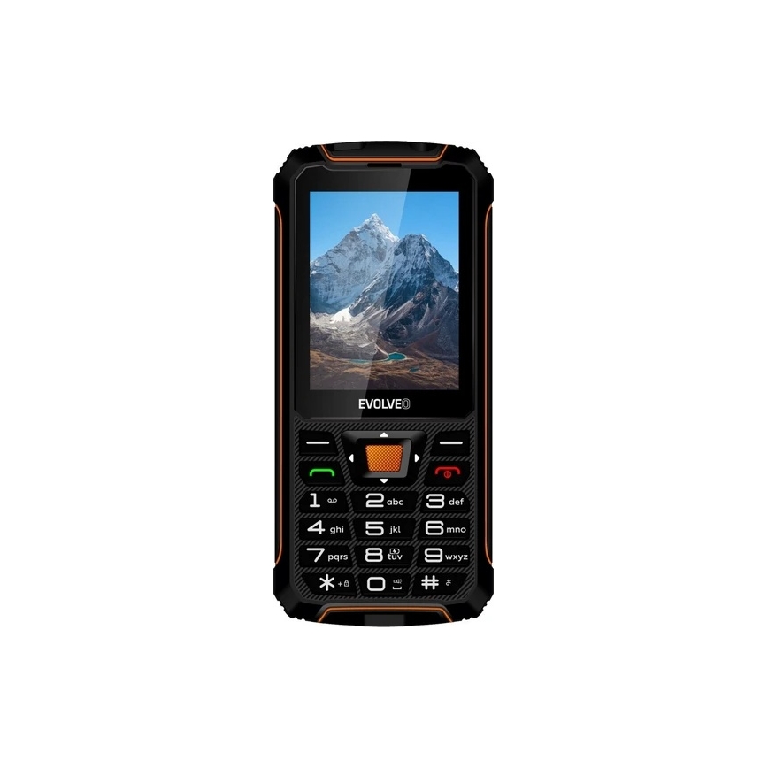 Evolveo - StrongPhone Z6, Waterproof Dual-SIM Phone, Black/Orange
