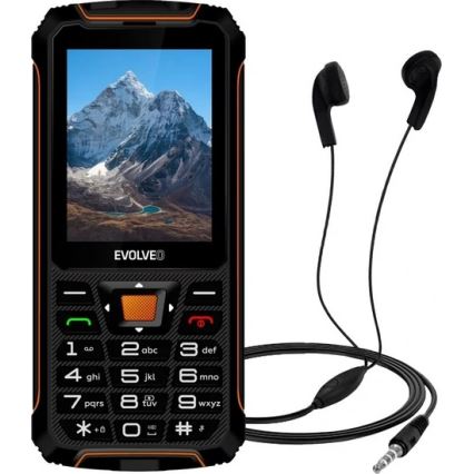 Evolveo - StrongPhone Z6, Waterproof Dual-SIM Phone, Black/Orange