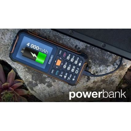 Evolveo - StrongPhone Z6, Waterproof Dual-SIM Phone, Black/Orange