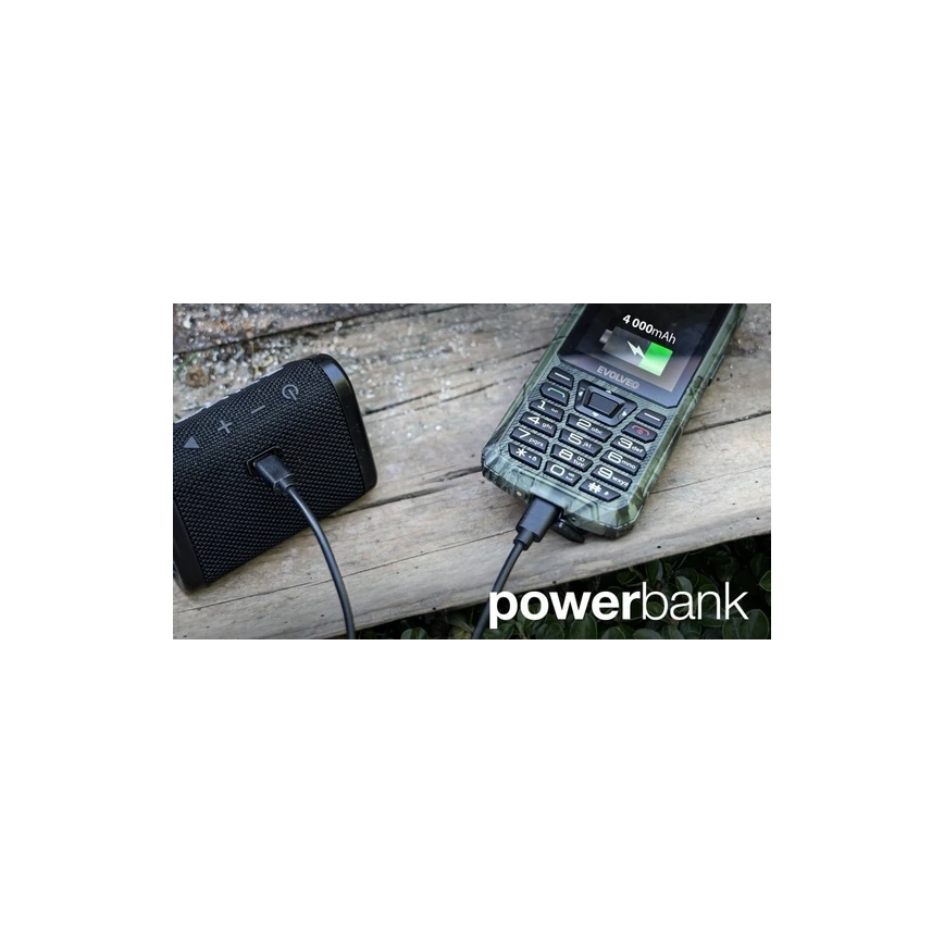 Evolveo - StrongPhone Z6, waterproof Dual SIM phone, hunting camouflage