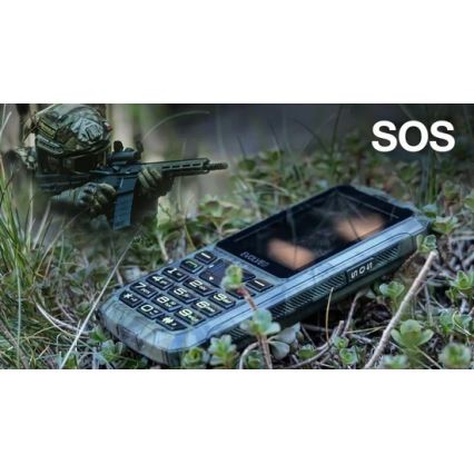 Evolveo - StrongPhone Z6, waterproof Dual SIM phone, hunting camouflage