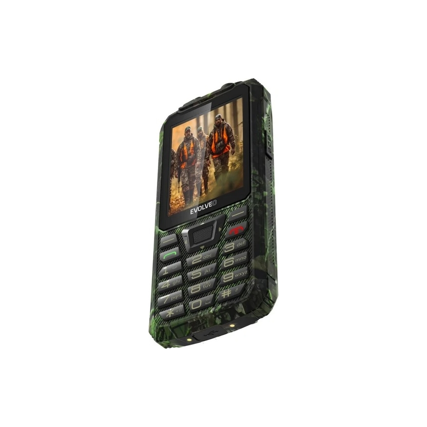 Evolveo - StrongPhone Z6, waterproof Dual SIM phone in hunting camouflage