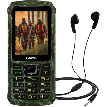 Evolveo - StrongPhone Z6, waterproof Dual SIM phone in hunting camouflage