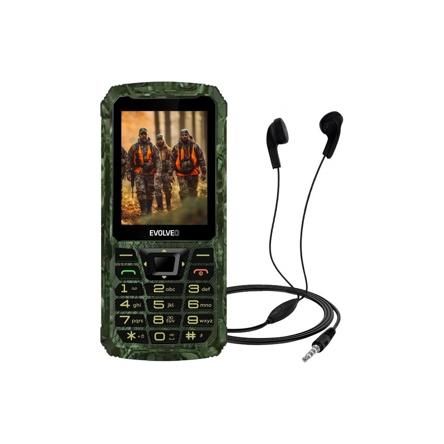 Evolveo - StrongPhone Z6, waterproof Dual SIM phone in hunting camouflage