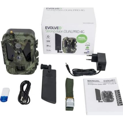 Evolveo - StrongVision Dual PRO 4G, trail camera with 4G transmission, 16 GB