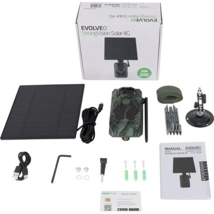 Evolveo - StrongVision Solar 4G, 4G trail camera with mobile app and solar panel
