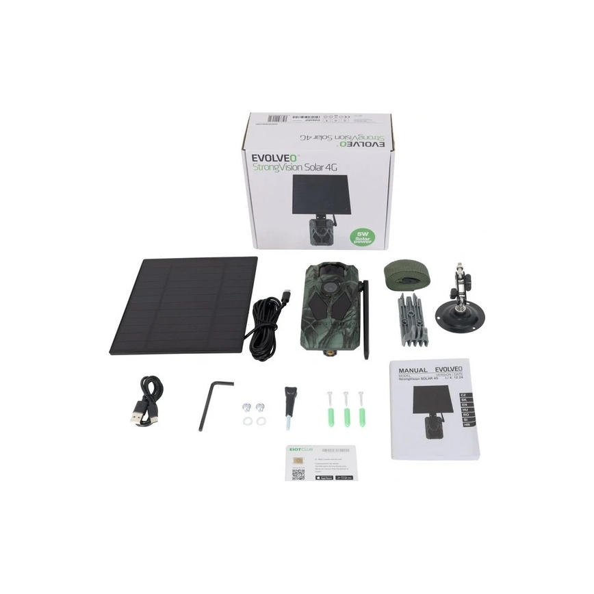Evolveo - StrongVision Solar 4G, 4G trail camera with mobile app and solar panel