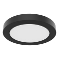 EVORA LED Ceiling Light, 6W, 230V, 3000/4000/6000K, Ø14 cm, Black