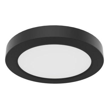 EVORA LED Ceiling Light, 6W, 230V, 3000/4000/6000K, Ø14 cm, Black