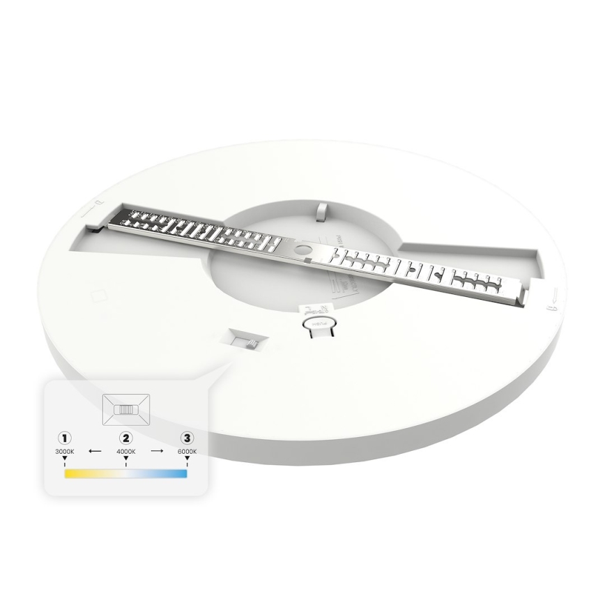 EVORA LED Ceiling Light LED/18W/230V 3000/4000/6000K Ø 22.5 cm White