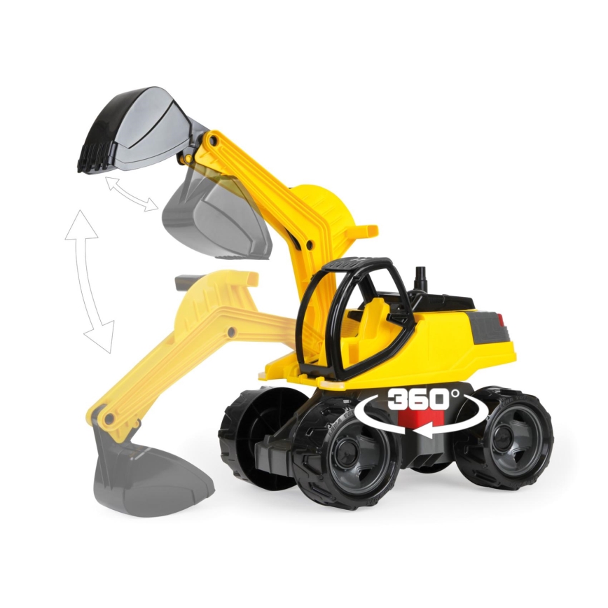 Excavator GIGA TRUCKS 62 cm yellow/black