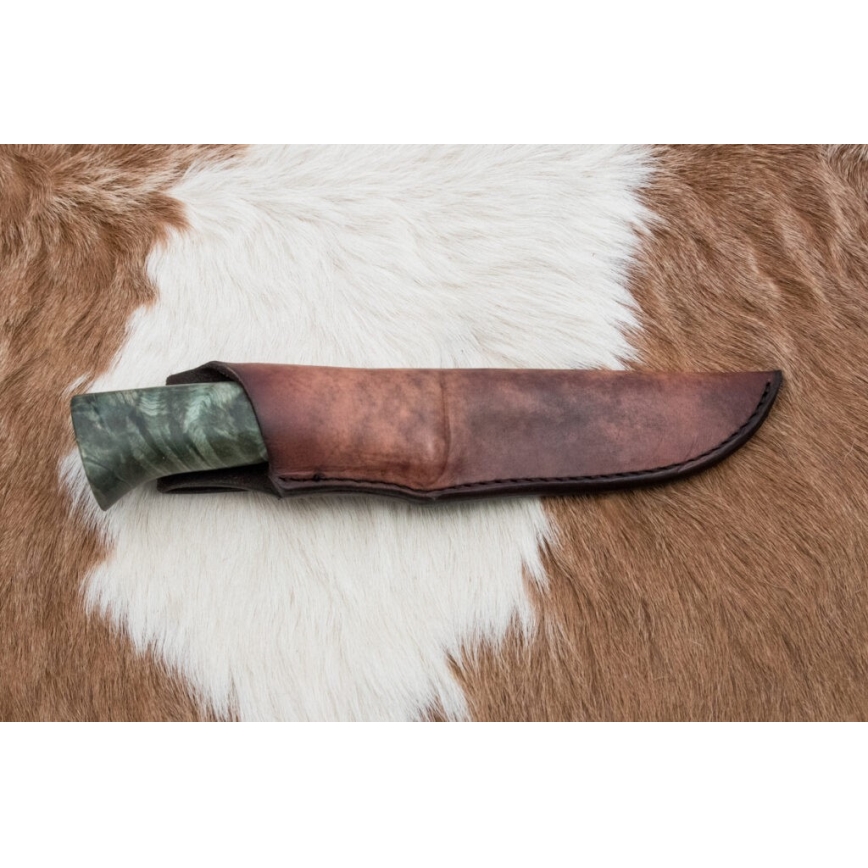 Exclusive Damascus knife 11,6 cm maple/ebony