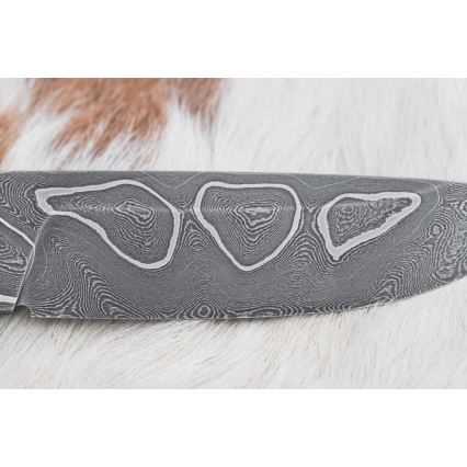 Exclusive Damascus knife 11,6 cm maple/ebony
