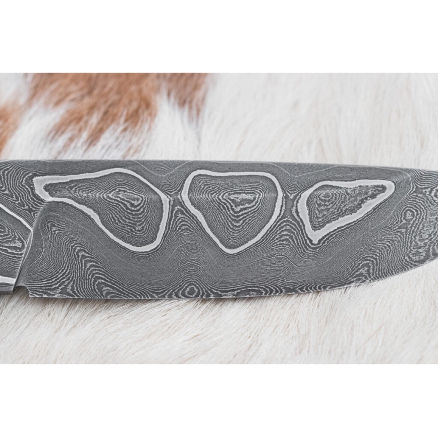 Exclusive Damascus knife 11,6 cm maple/ebony