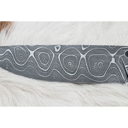 Exclusive Damascus knife 12,7 cm maple/agate