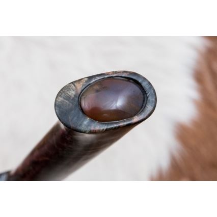 Exclusive Damascus knife 12,7 cm maple/agate