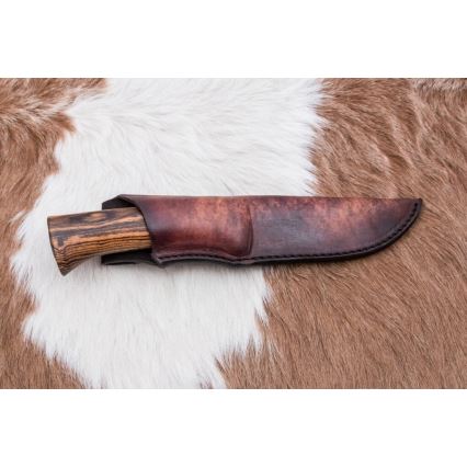 Exclusive Damascus knife 12 cm bocote/ebony