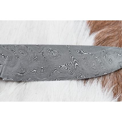 Exclusive Damascus knife 12 cm bocote/ebony