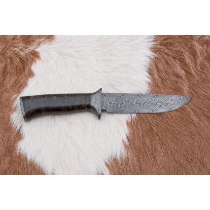 Exclusive Damascus knife 13,8 cm maple