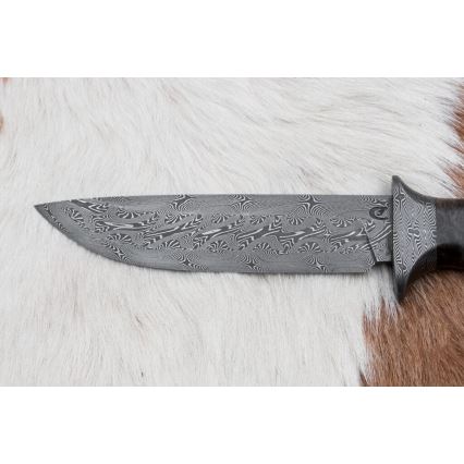 Exclusive Damascus knife 13,8 cm maple