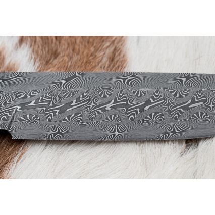 Exclusive Damascus knife 13,8 cm maple