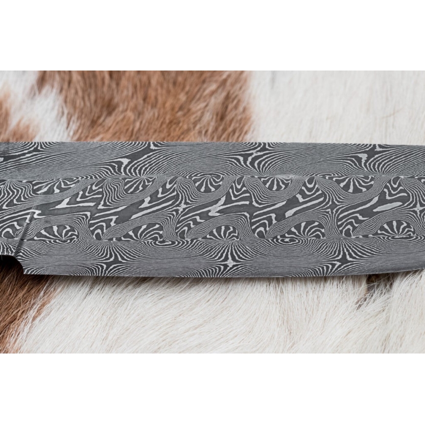 Exclusive Damascus knife 13,8 cm maple