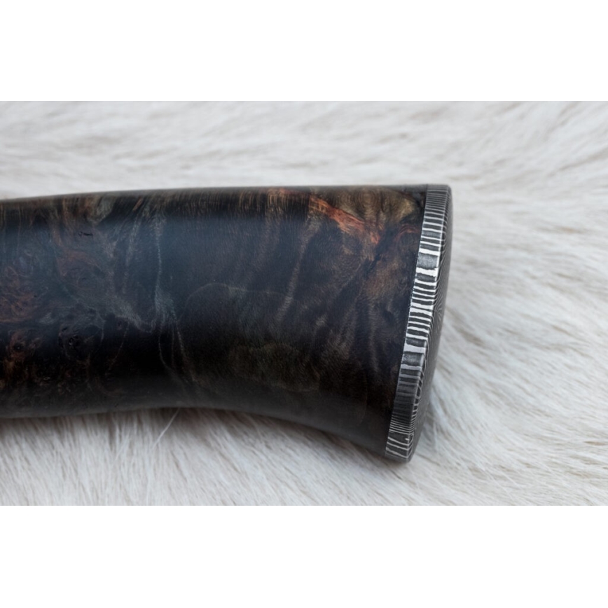 Exclusive Damascus knife 13,8 cm maple