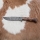 Exclusive Damascus knife 14,4 cm chestnut tree/mammoth tooth