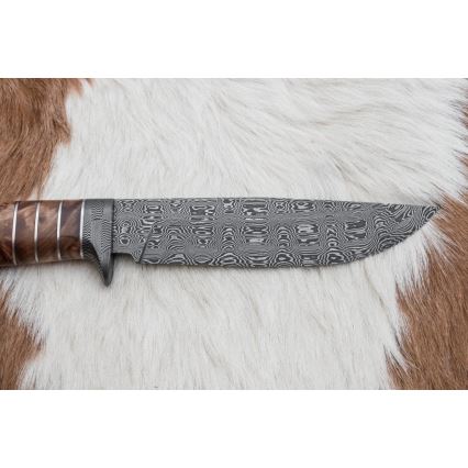 Exclusive Damascus knife 14,4 cm chestnut tree/mammoth tooth